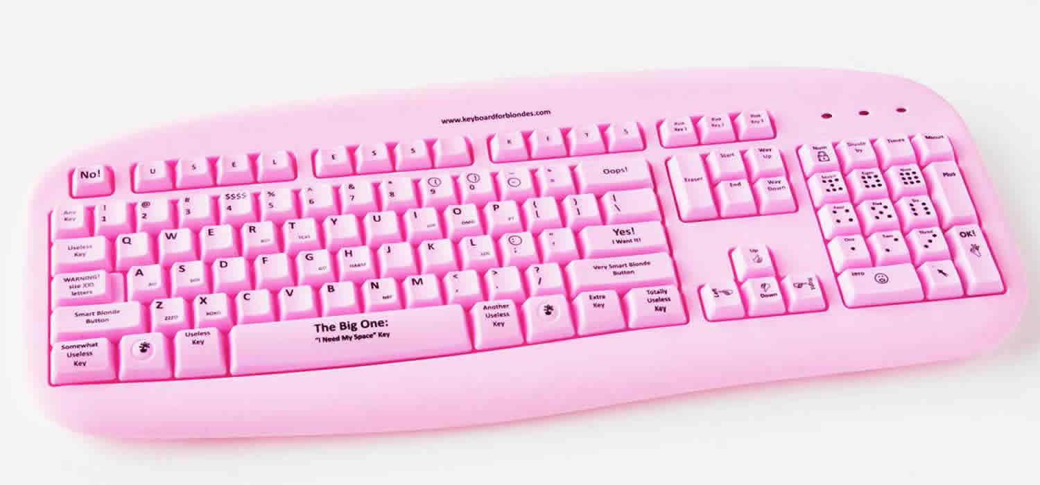 Clavier pour les blondes
